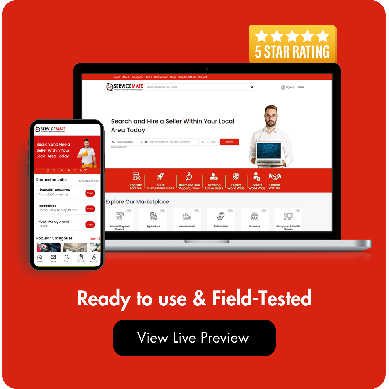 ServiceMate- Local Service Provider Marketplace Asp Dot Net